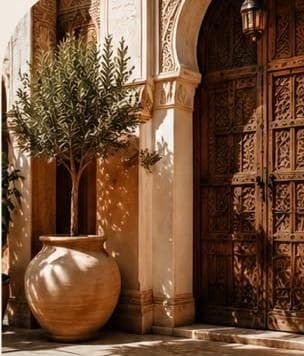 Entrée d'un riad marocain